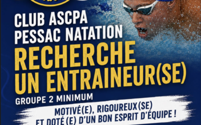 Offre d’emploi : ASCPA Pessac Natation